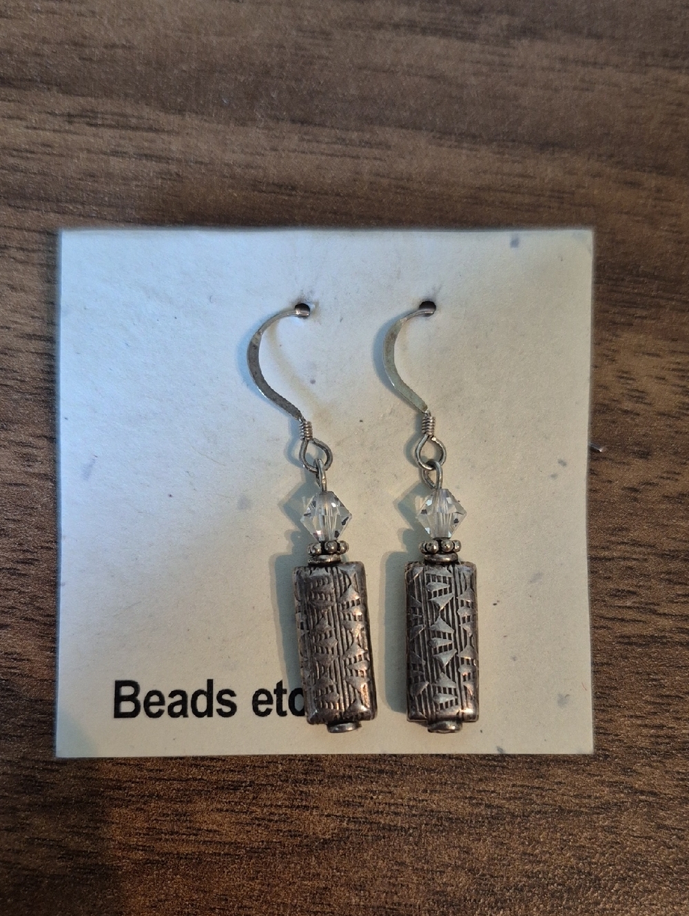 #10 Silver Drop Earrings - Silver Hooks